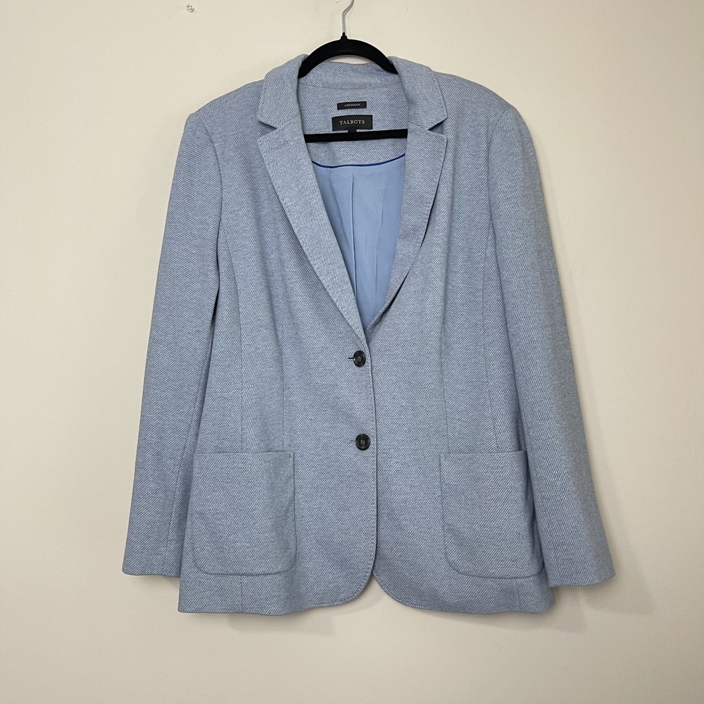 Talbots Aberdeen Light Blue Classic Preppy Career Office Business‎ Sz 18